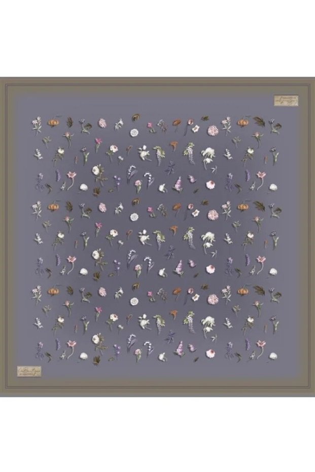 Saf Sura Silk 2840 02 Lavender Flower Pattern