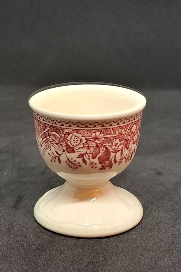 Red Fasan Porcelain 1 Piece Vintage Egg Bowl