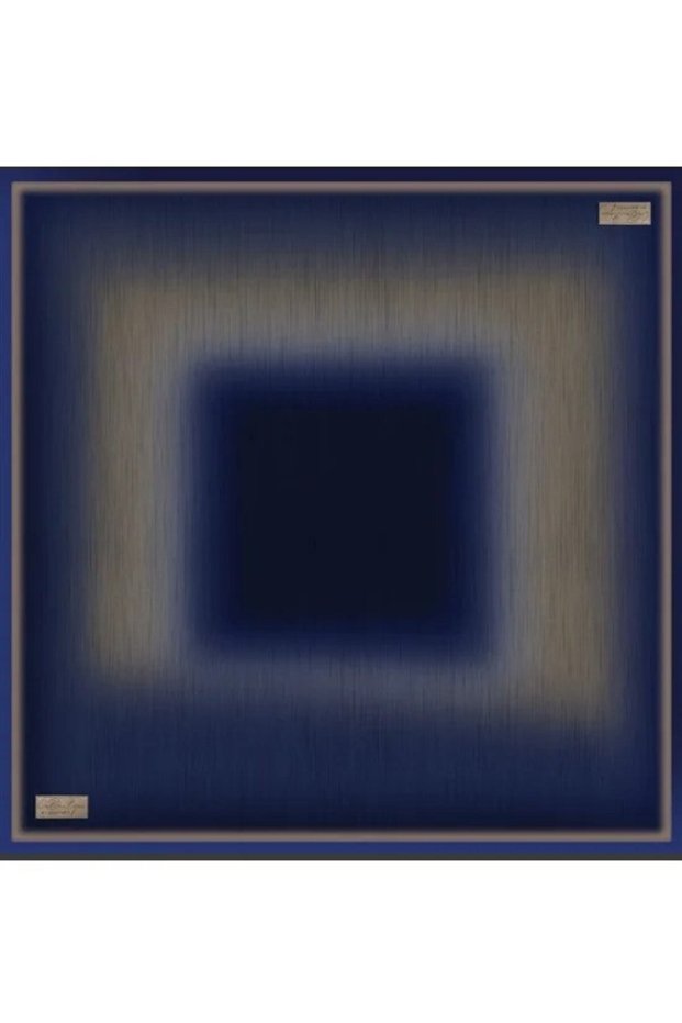 Pure Tivil Silk 2857 02 Navy Blue Gradient Pattern