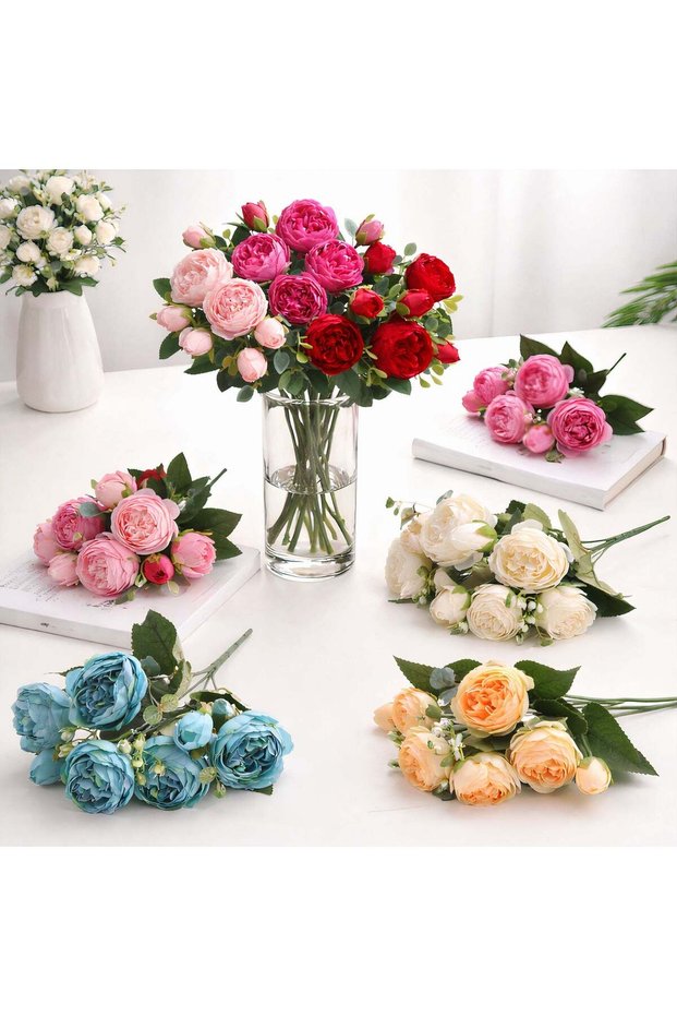 Flori artificiale de bujor 30cm,