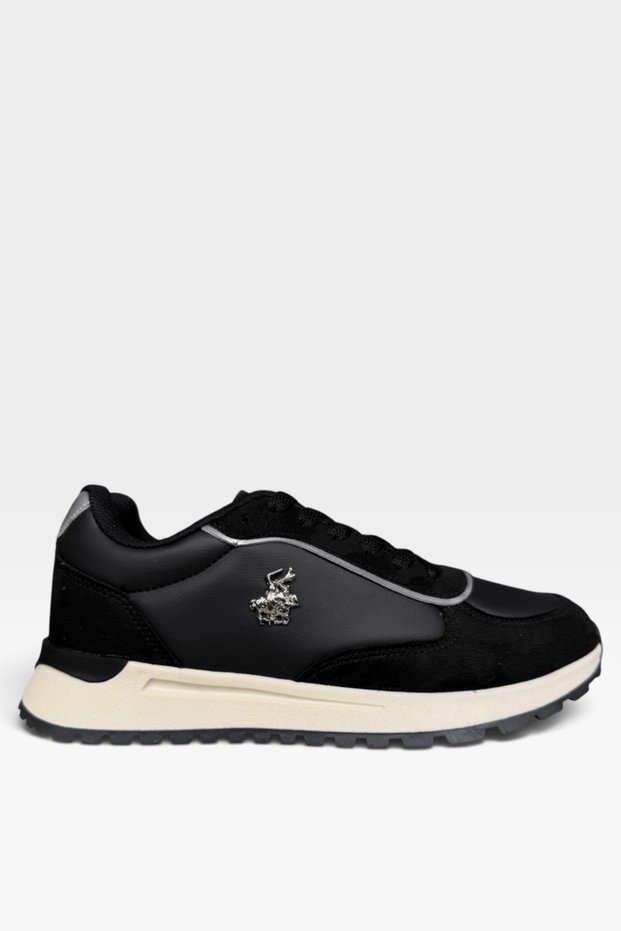 Women's Sneaker Shoes Black - White