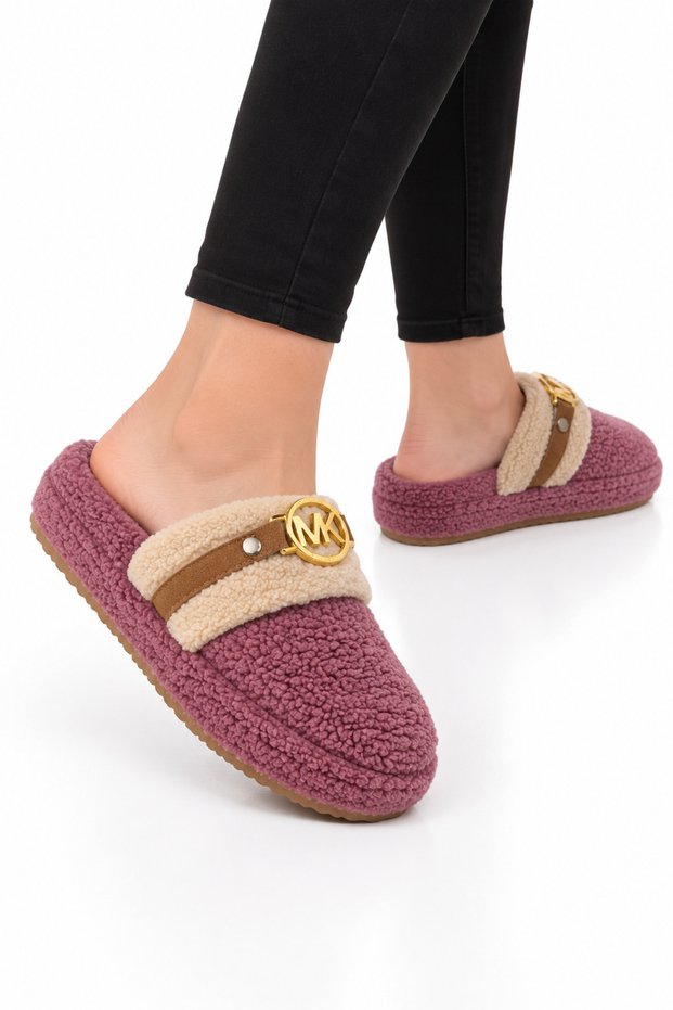 Women's Warm Plush House Slippers Pudra