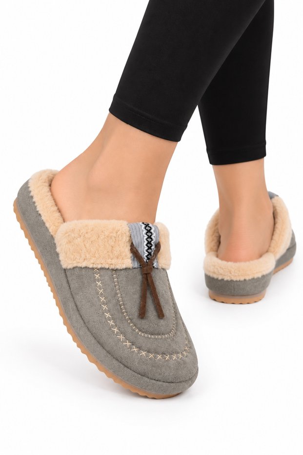 Women's Plush House Slippers Fume