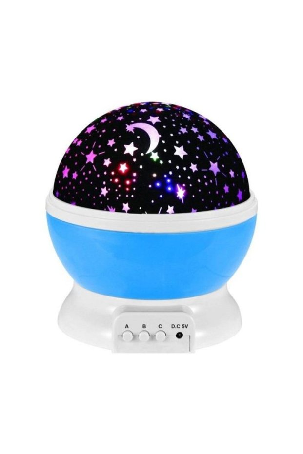 Rotating Star Projector 4 x LED, USB, rotation function