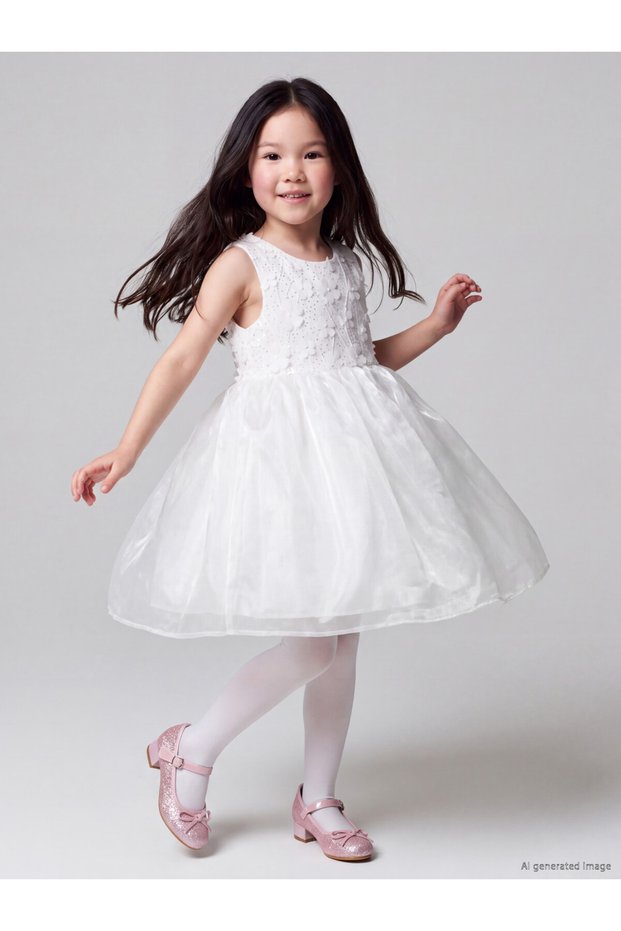 Sparkling Choices Zero Roba Collar Embroidery Girls Tutu Dress from Shining Store