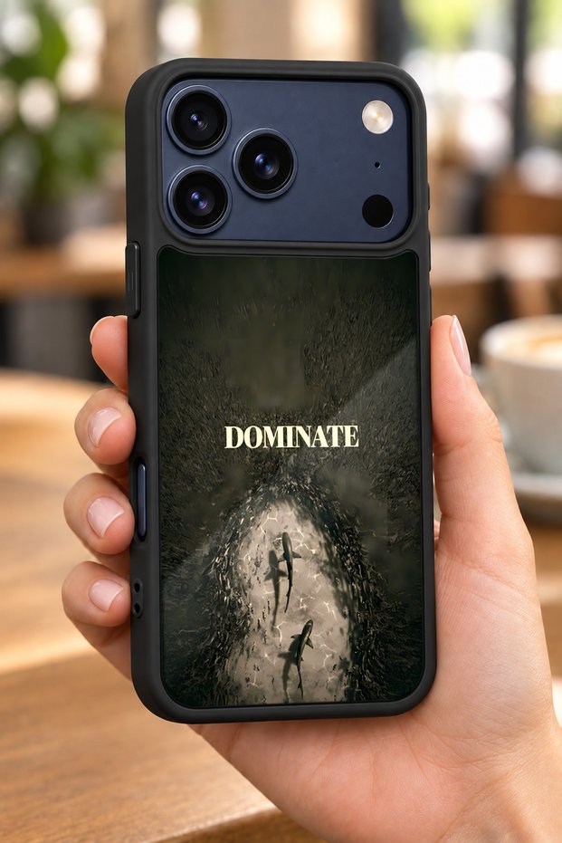 حافظة مقاومة للصدمات متوافقة مع هاتف iPhone 18 Pro Max مع حماية للكاميرا بنمط دومينيت