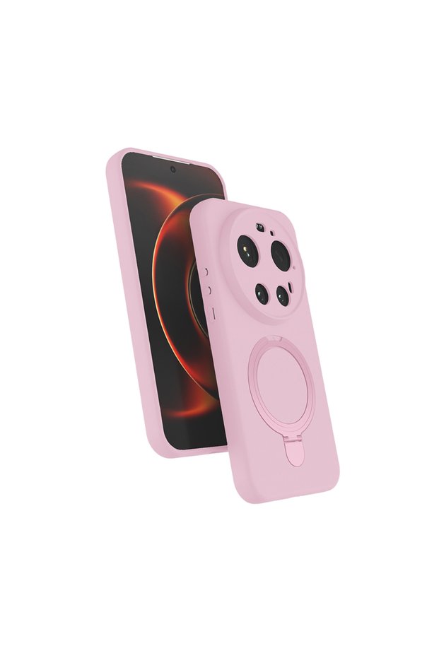 Xiaomi 17 Ultra Case with 360 Degree Rotating Stand Magsafe Camera Lens Protection Silicone Shrp