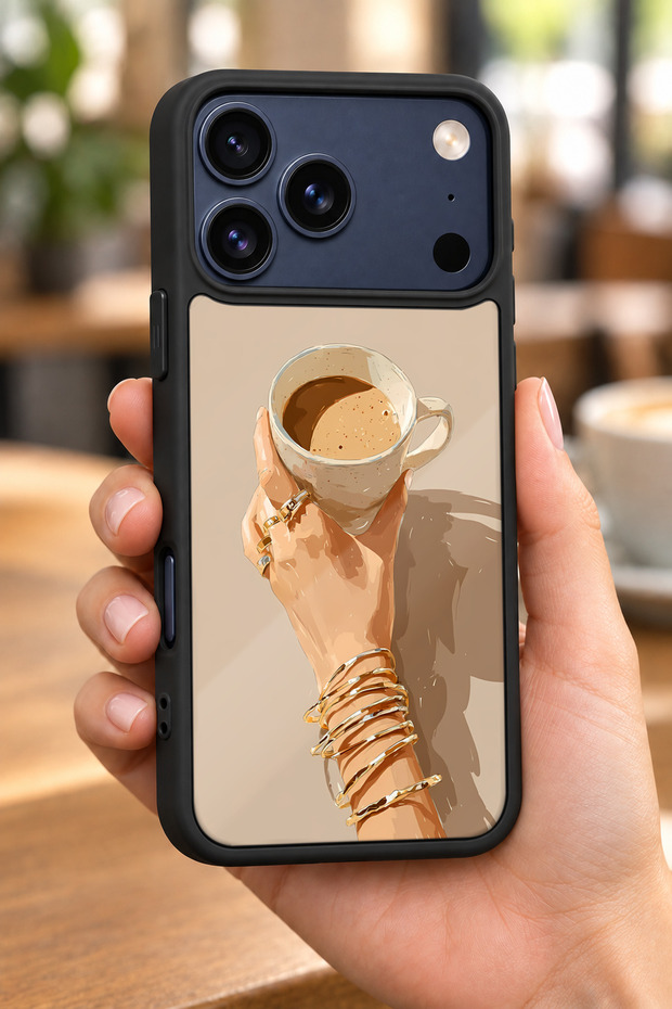 حافظة مقاومة للصدمات متوافقة مع هاتف iPhone 18 Pro من KahveMolas مع حماية للكاميرا