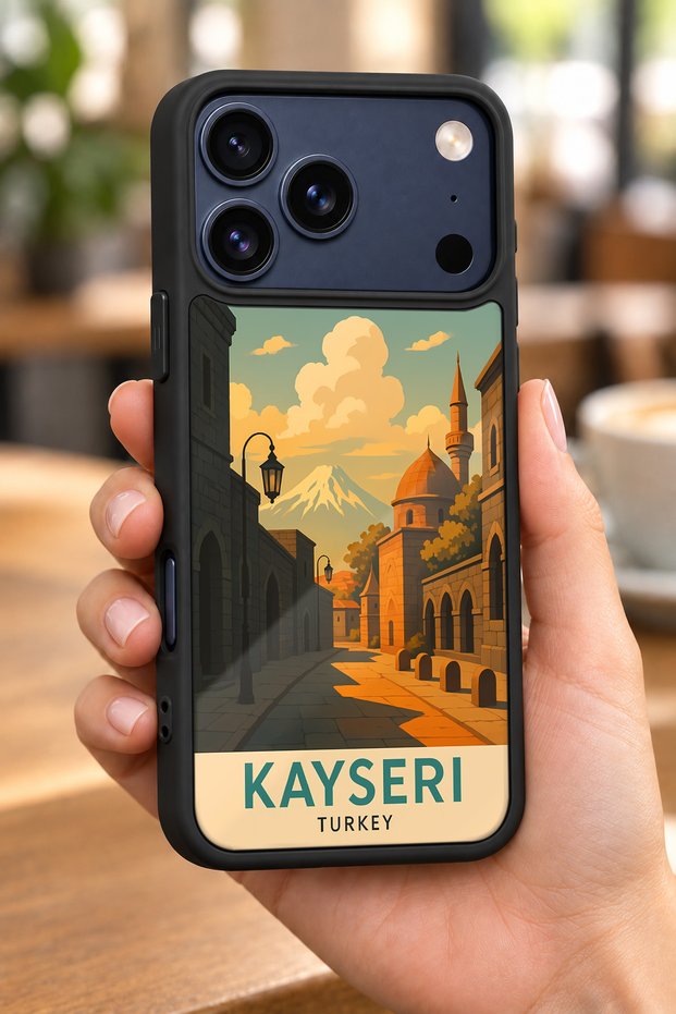 حافظة مقاومة للصدمات متوافقة مع هاتف iPhone 18 Pro Max مع حماية للكاميرا بنمط كايزر