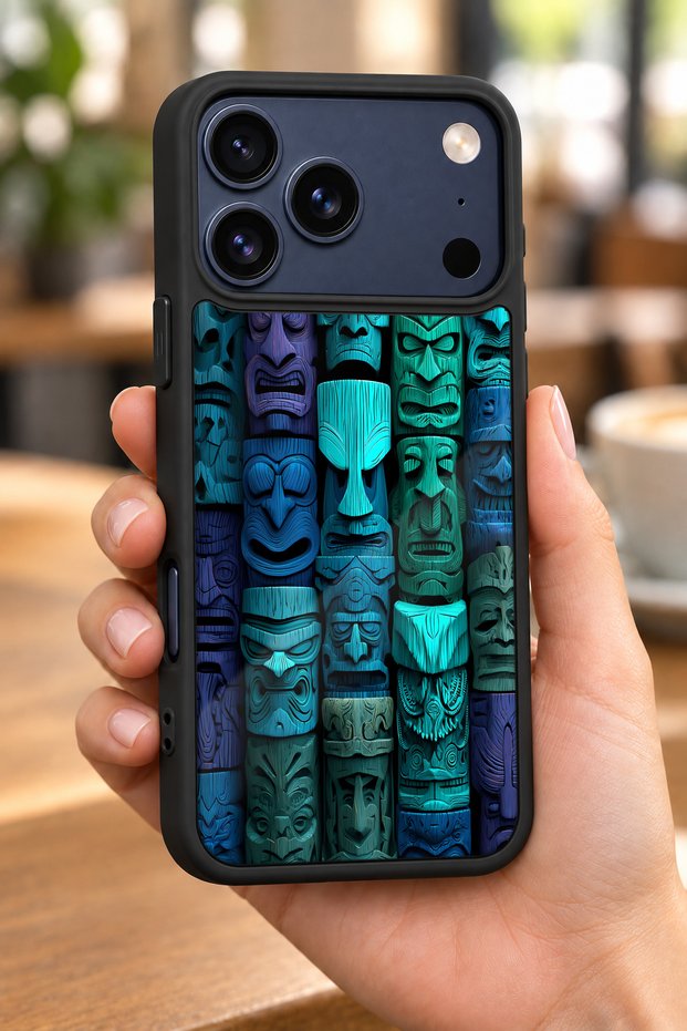 حافظة مقاومة للصدمات متوافقة مع هاتف iPhone 18 Pro Max مع حماية للكاميرا بنمط التوتيم