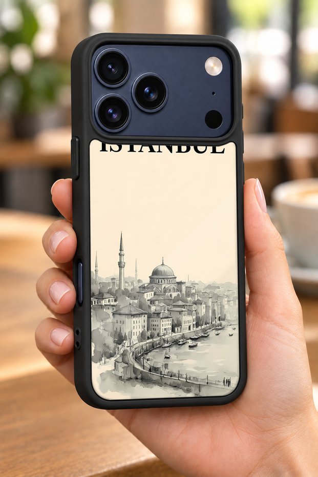 حافظة مقاومة للصدمات متوافقة مع هاتف iPhone 18 Pro Max مع حماية للكاميرا بنمط بوغازيتشي