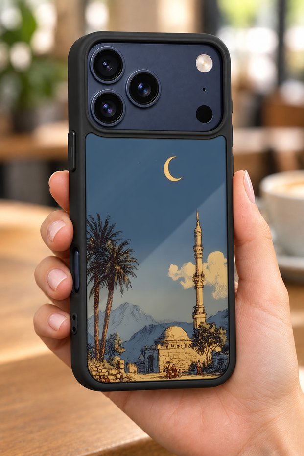 حافظة مقاومة للصدمات متوافقة مع هاتف iPhone 18 Pro Max مع حماية للكاميرا بنمط مينار
