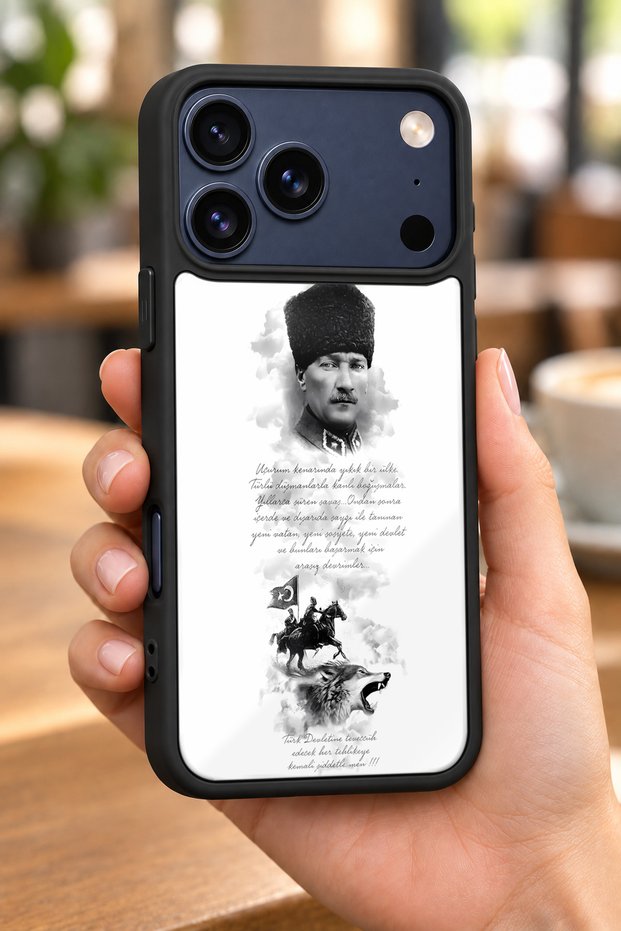 حافظة مقاومة للصدمات متوافقة مع هاتف iPhone 18 Pro Max مع حماية للكاميرا بنمط الذئب