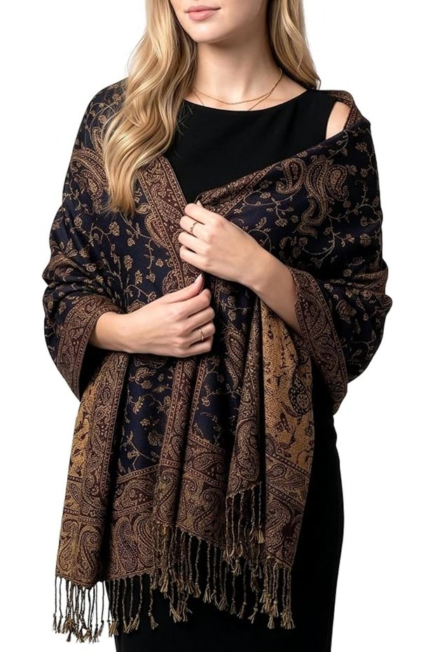 شال باشمينا للنساء طراز Achir-001
