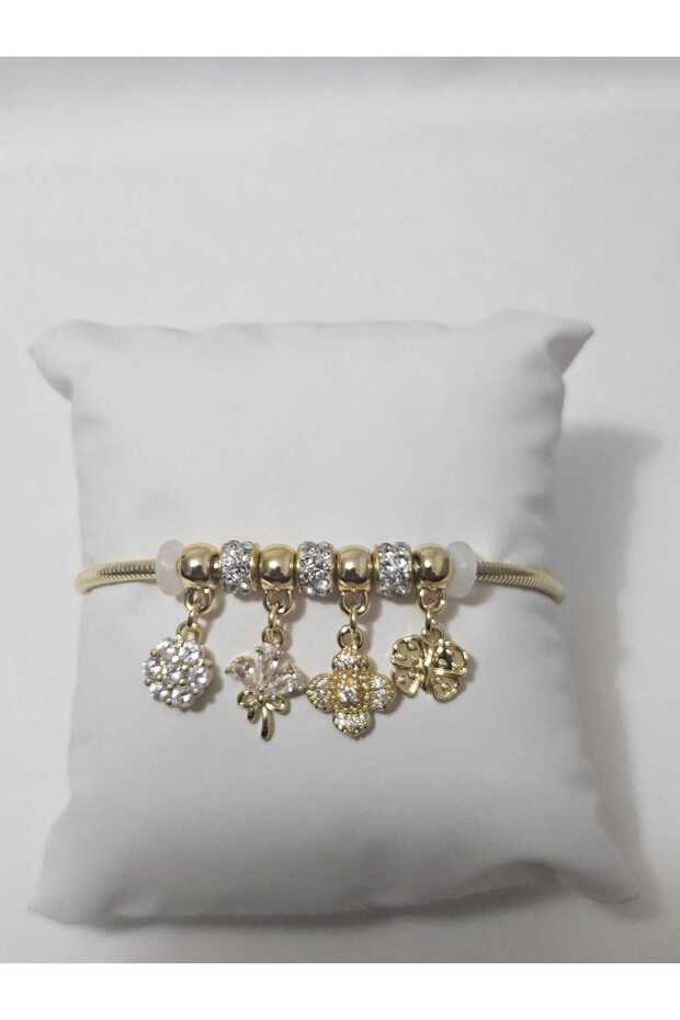 STEEL CHARM BRACELET