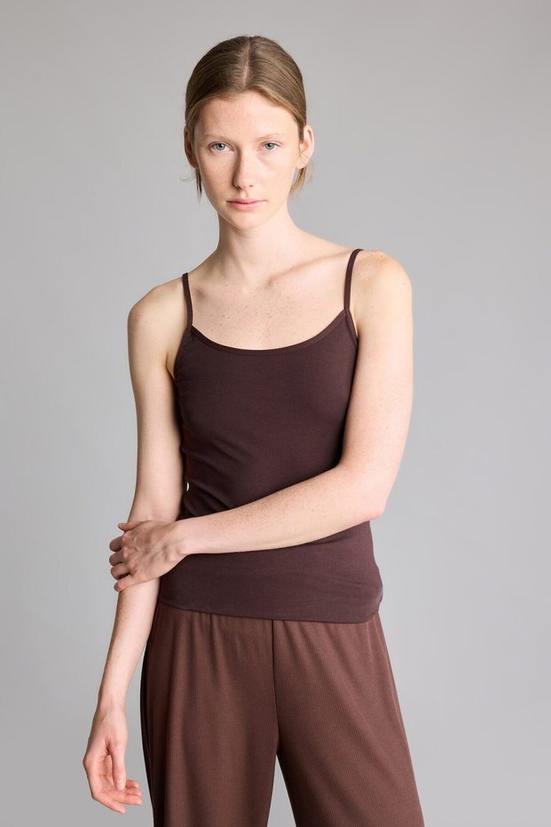 Regular Fit Thin Strap Cotton Basic Undershirt M6858Az26Au