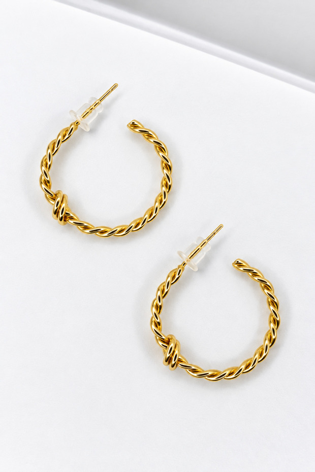 Steel Gold Hoop Earrings Design Women's Earrings Non Tarnish Antiallergic Women's Jewelry