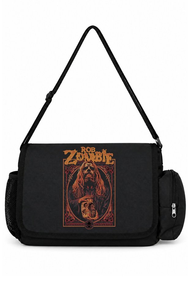 Rob Zombie Rock Metal Singer Printed School, Sports, Office Multi-Purpose Messenger Bag