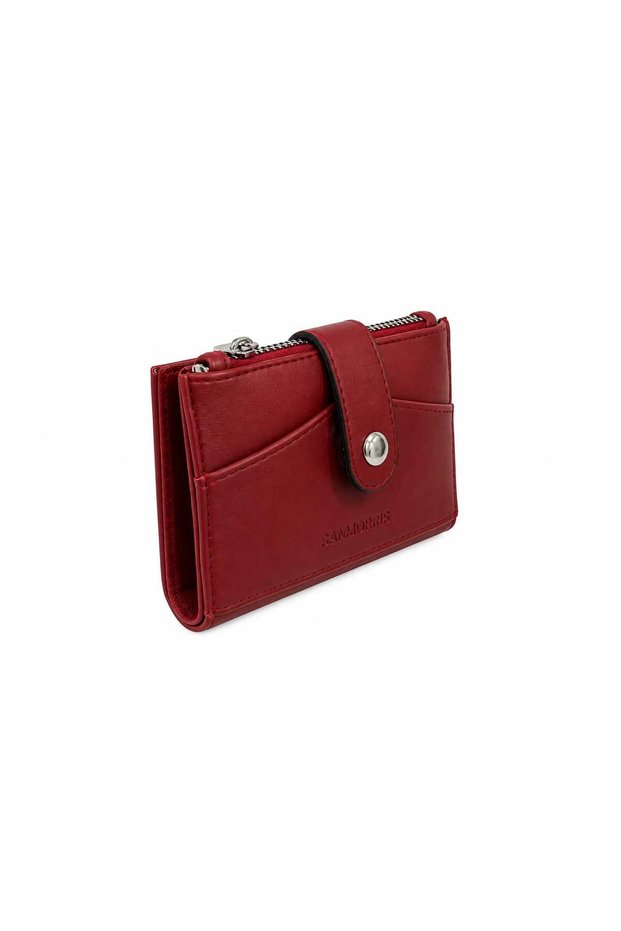 Sanmorris Multi-Compartment Zippered Card Holder Wallet