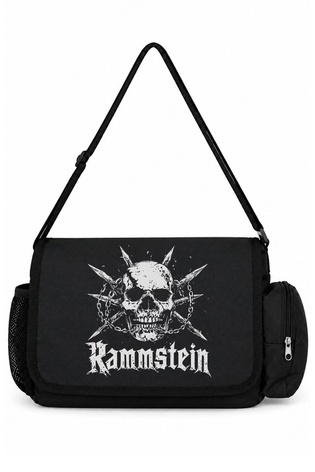 Rammstein Rock Metal Music Band Printed School, Sports, Office Multi-Purpose Messenger Bag