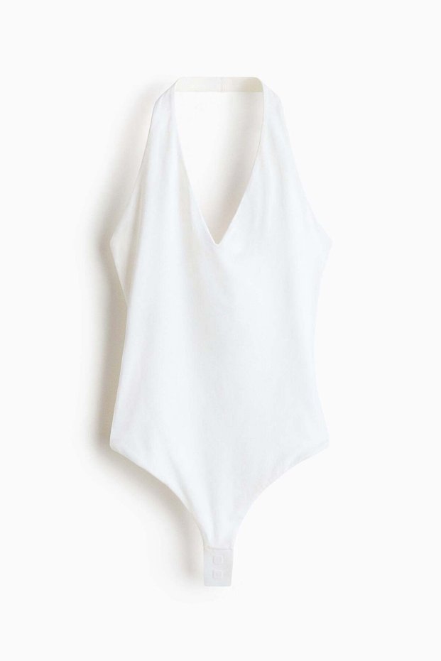 Sculpting halterneck thong body