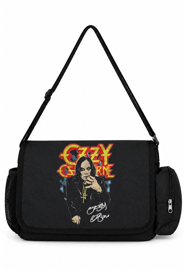 Ozzy Osbourne Black Sabbath Rock Metal Singer Printed School, Sports, Office Multi-Purpose Messenger Bag