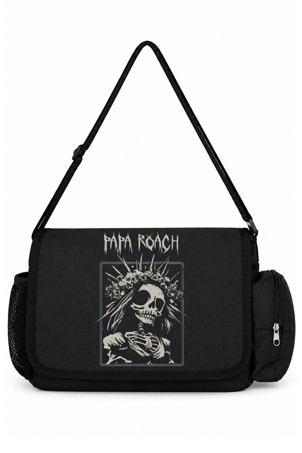 Papa Roach Rock Metal Music Band Printed School, Sports, Office Multi-Purpose Messenger Bag