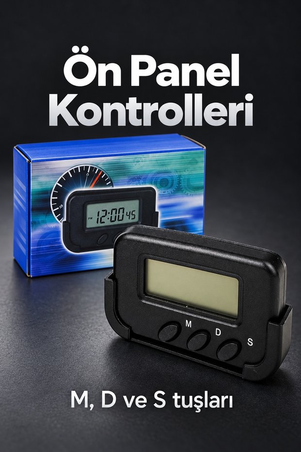 Premium Calendar-Enabled In-Car Clock Digital Display with Alarm