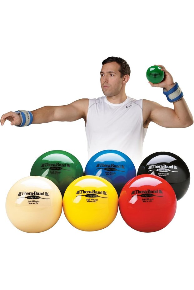 Weight Ball for Strength Training, Rehab Exercises, Pilates, Yoga, Muscle Training, Workouts, Home Training, 11.4 cm Diameter