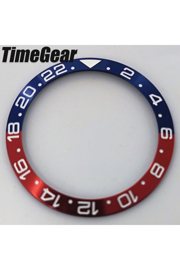 11.Blue Red High-Quality 38mm*30.6mm Luminous Ceramic/Aluminum Watch Insert Sloping Replace For NH34