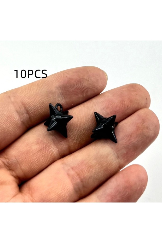 10PCS B 10PCS DIY jewelry accessories nail ball electroplated meteor hammer pendant necklace smooth