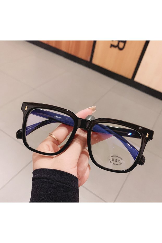 C2 Transparent Computer Glasses Frame Women Men Anti Blue Light Square Eyewear Blackout Optical Eye