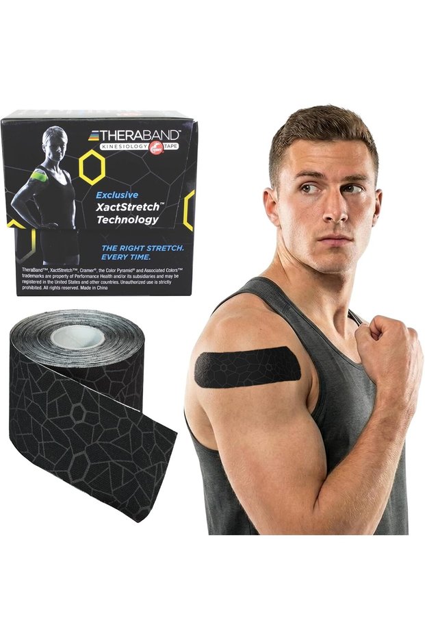 Kinesiology Tape, Waterproof Physio Tape for Pain Relief, Muscle Support, & Injury Recovery, Standard Roll with XactStretch Application Indicators, 2 Inch x 16.4 Foot Roll, Assorted Colors