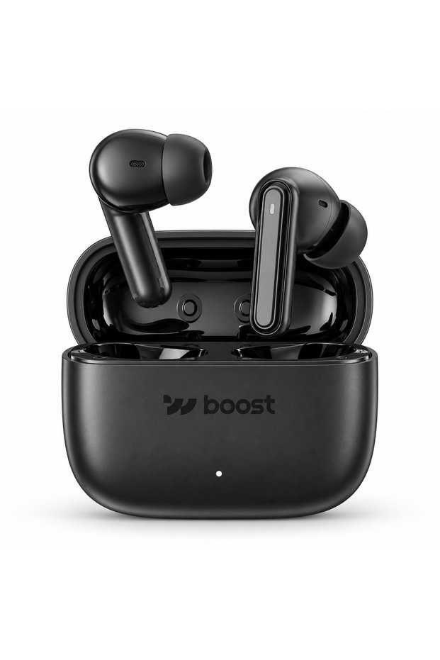 BS402 True Wireless Earbuds, V6.0 Bluetooth Earphones with Charging Case, HD Microphone, Superior Sound, Wireless Controls, Up to 6 Hours Music Playback