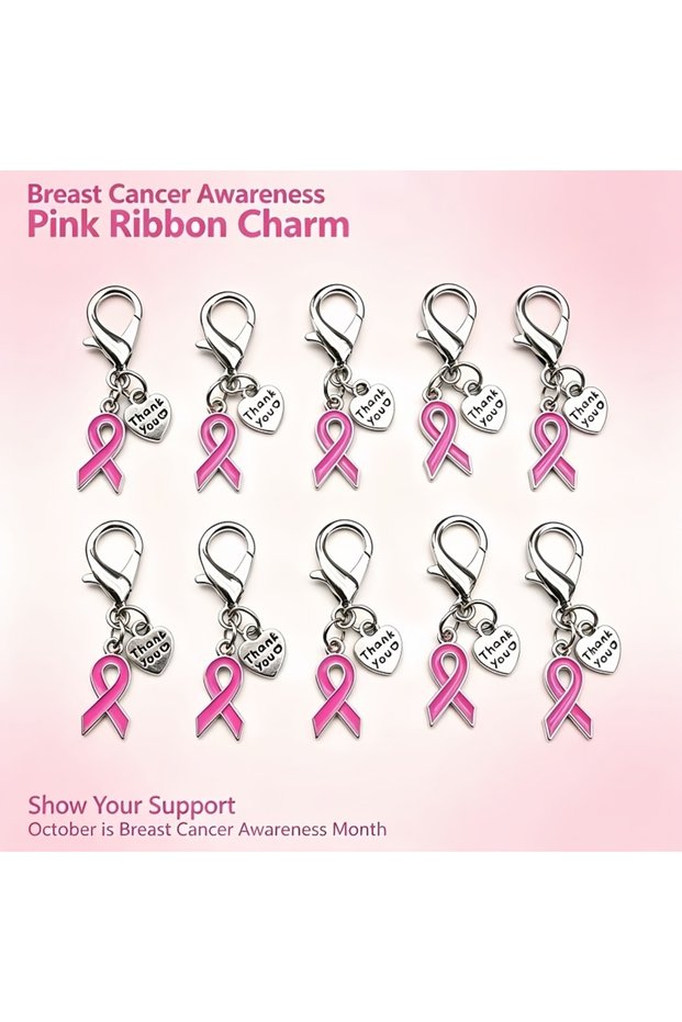 10St Awareness10Keychain set The awareness heart pendant is designed to