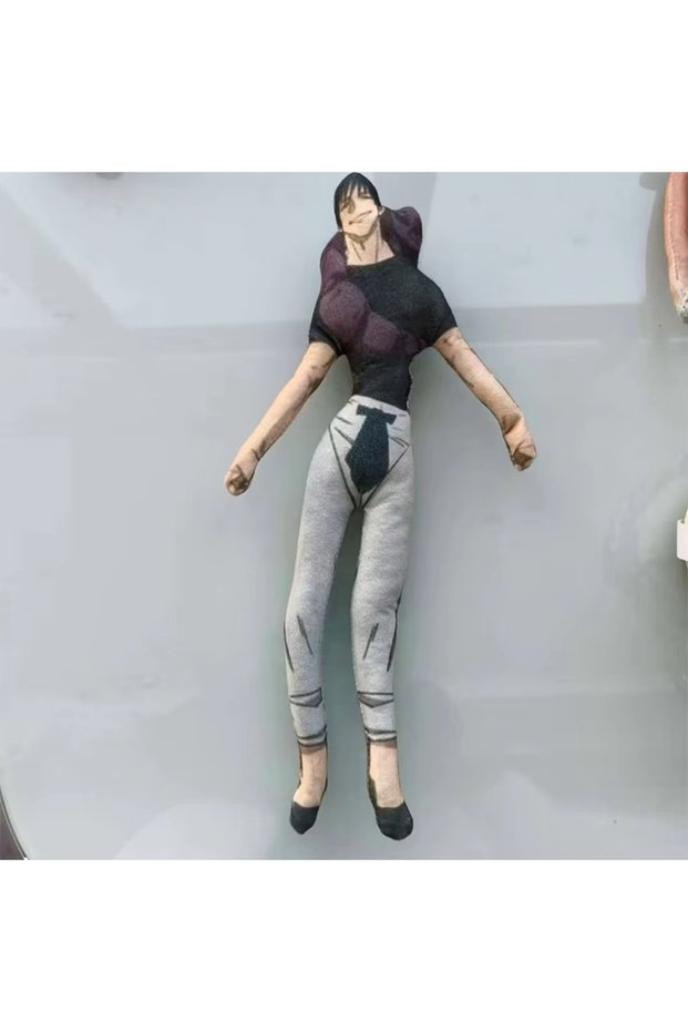 02 28CM New Anime JJK Bendable Plush Dolls, Funny Wire Frame Mannequin Plush Figure, Gojo Geto Yuji