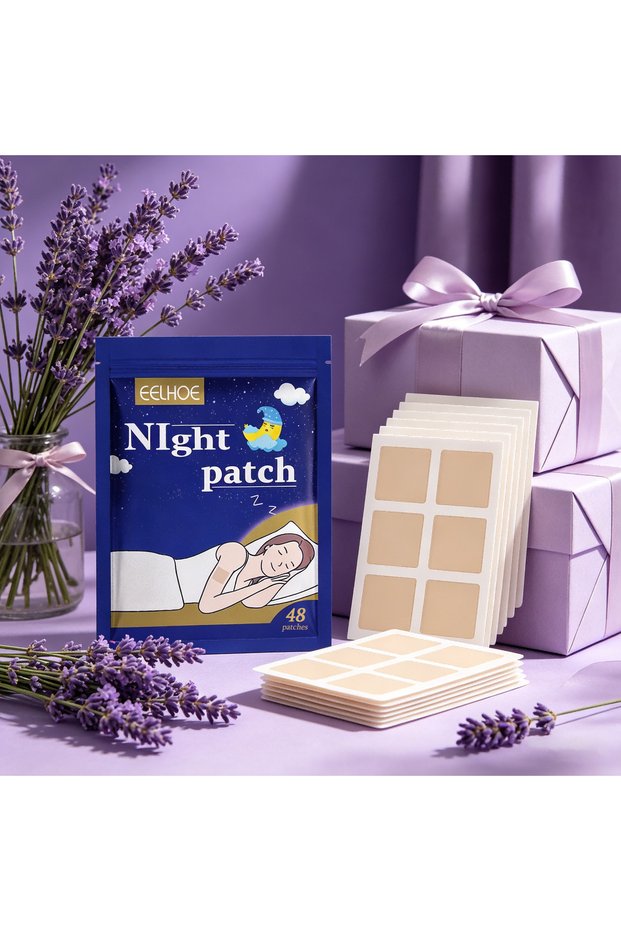 48Pcs Night Sleep Aid Patch Natural Herbal Sleep Stickers Improve Sleep Quality Relieve Stress Anxie