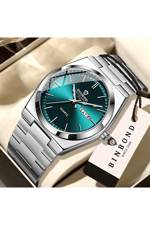 4C BINBOND Original Men's Quartz Wristwatch Luxury Luminous Waterproof with Week Display And Auto Da