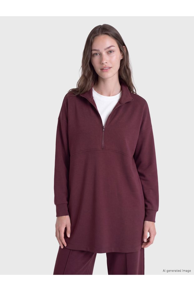 Quality Pieces from Çelebi Store Soft Touch Women's Sweatshirt Tunic