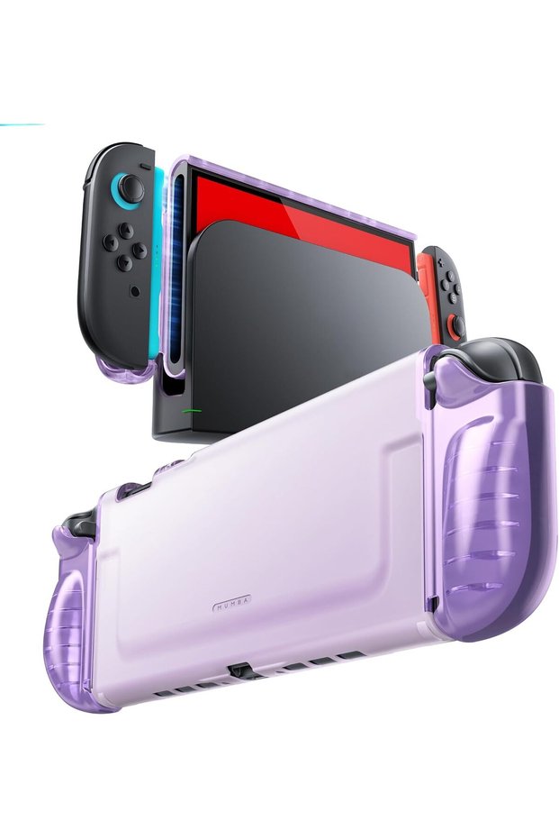 Clear Case for Nintendo Switch 2 2025, Crystal Protective Clear Cover with Quick-Release Joy-Con Des