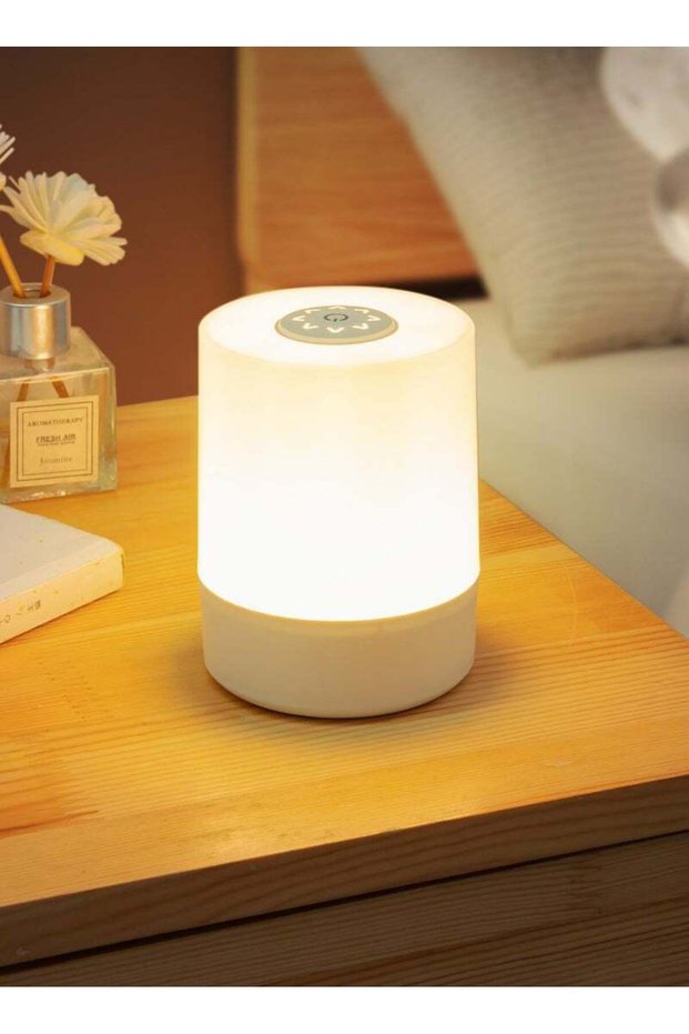 infino Rechargeable Touch Night Light, Dimmable LED Bedside Lamp with Remote, Baby Nursery Lamp, 3 C