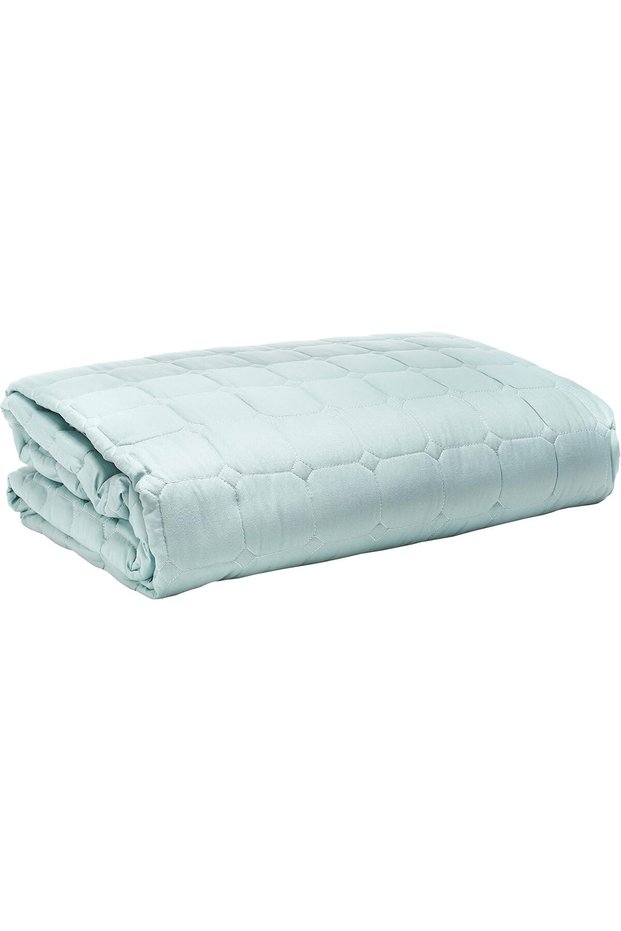 Moon Compressed Two-Sided Comforter 4 Pieces Set, Single Size,Silver Green