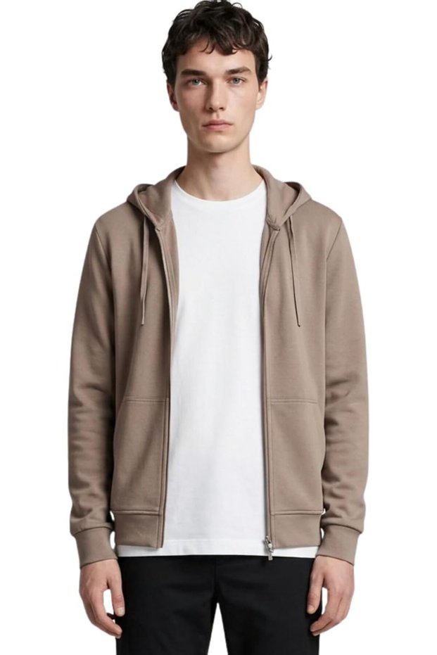 Men's Doubleface Hooded Zipper Sweatshirt Axis