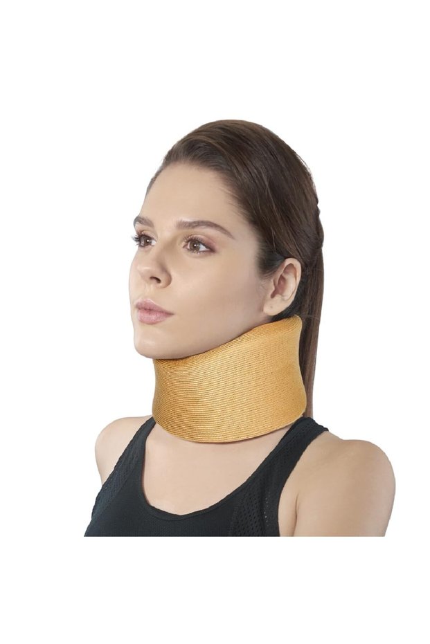 Vissco Cervical Collar Soft – Large Neck Support Brace for Neck Pain Relief, Cervical Spondylosis, Disc Herniation & Posture Correction, Breathable Skin-Friendly Foam