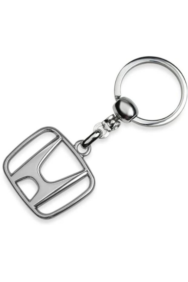 Metal Car Keychain with Honda Logo High Quality with Chrome Plating 1Pcs