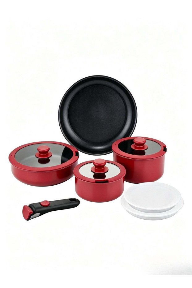 10 Piece Detachable Aluminum Cookware Set, Non-Stick, 1x16cm