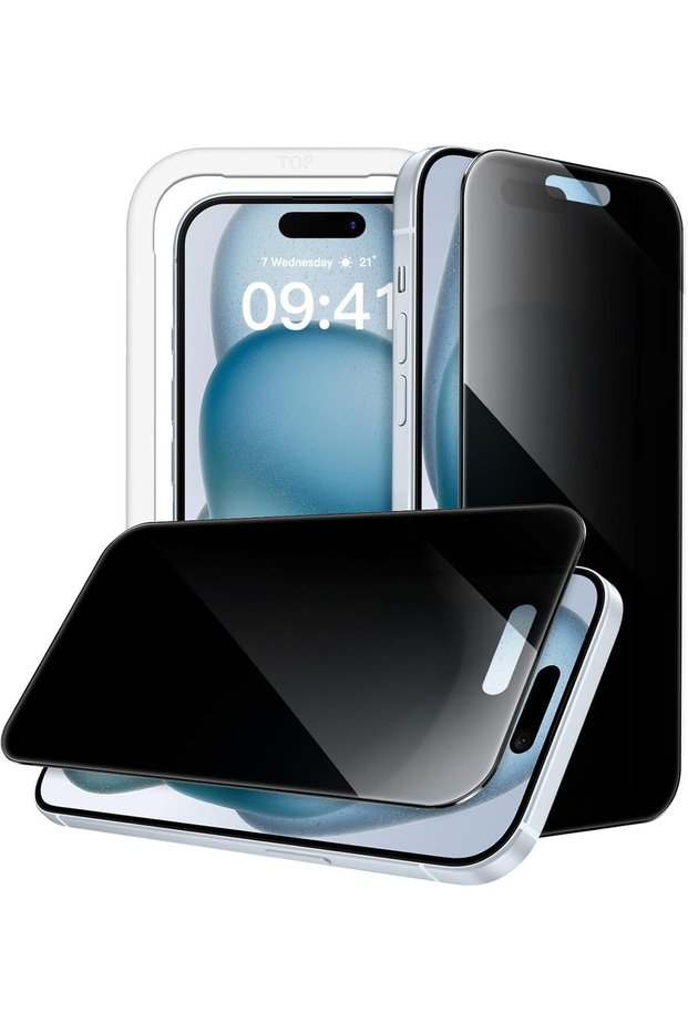 360° Privacy Screen Protector for iPhone 15 Plus, 2-Pack