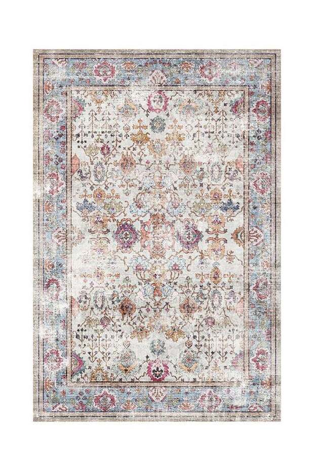 Carpet Rug Anti-Slip- Size- 153 x 214 (5x7 ft) | Color- Rust