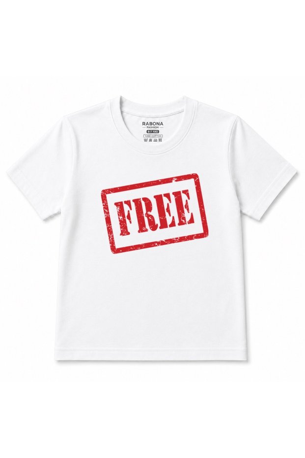 Freedom Unstamped – Red Free Stamp Kids Graphic T-Shirt