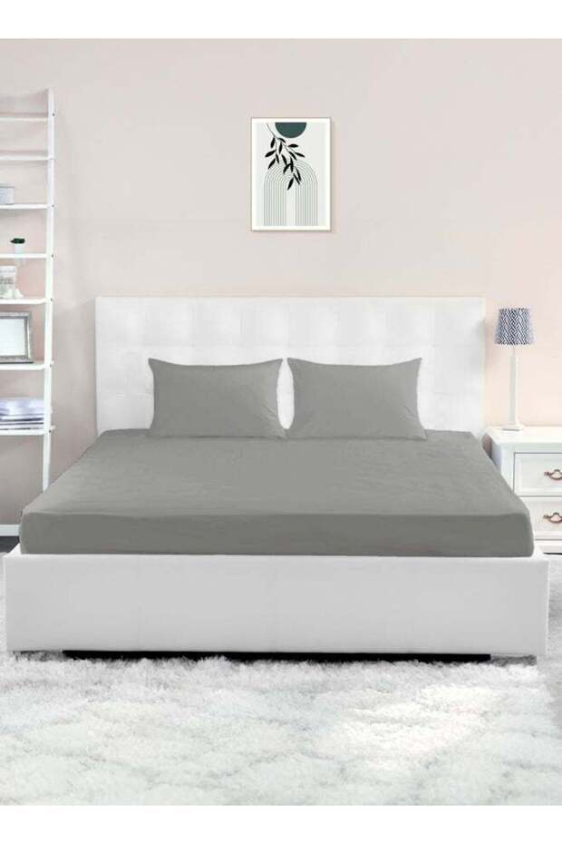 Single Size Fitted Sheet | Soft 400TC Sateen Cotton Material
